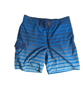 George Blue Striped Board Shorts